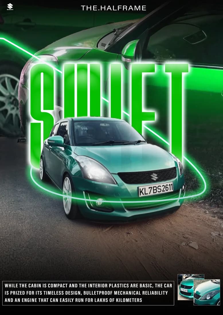Alternate teal Swift green-title composition with softer glow and ground shading.